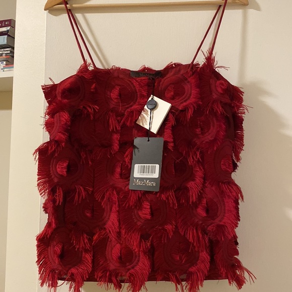 MaxMara dark red top - Picture 3 of 4